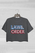 Law & Order Crop Tee For Women